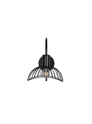 ebuy24 Wandlampe Elsa Schwarz 26 x 16 cm