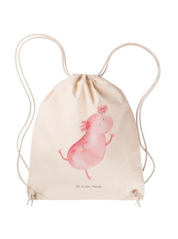 Mr. & Mrs. Panda Stoffbeutel Axolotl Tanzen ohne Spruch in Creme