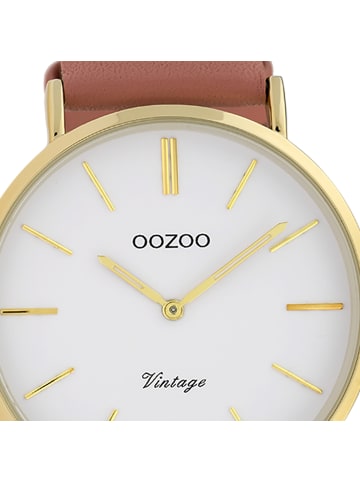 Oozoo Analog-Armbanduhr Oozoo Timepieces orange groß (ca. 40mm)