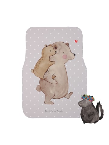 Mr. & Mrs. Panda Fußmatte Auto Papa Bär ohne Spruch in Grau Pastell