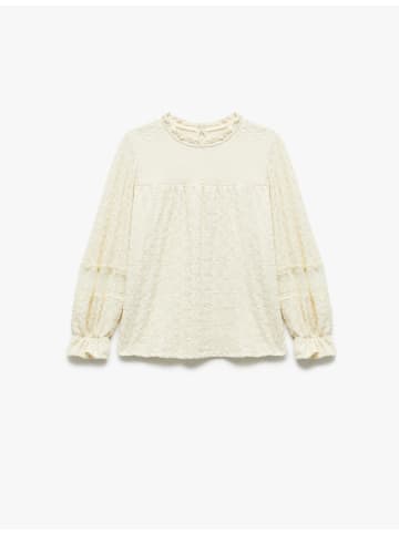 KOTON BLUSE LS in Beige