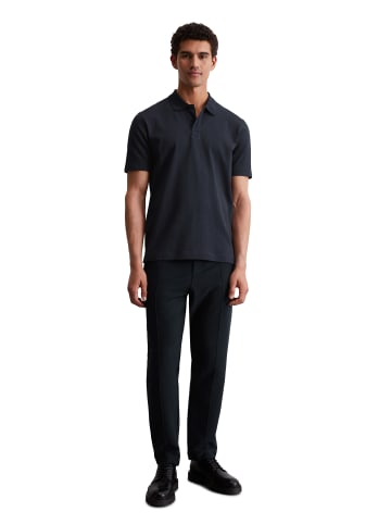 Marc O'Polo DfC Poloshirt Seersucker regular in dark navy