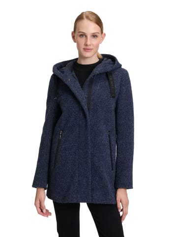 Gil Bret Wolljacke mit Kapuze in Moonlight Blue Melange