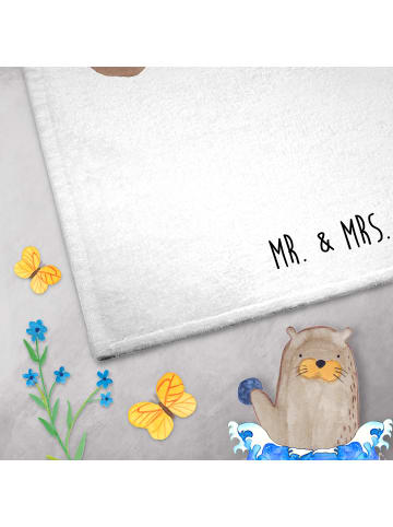 Mr. & Mrs. Panda Handtuch Bär Freundin ohne Spruch in Weiß