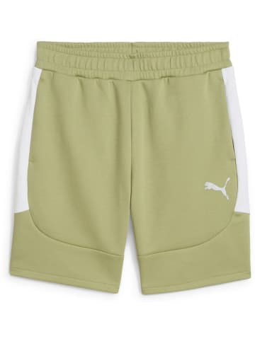 Puma Sporthose "TeamEVOSTRIPE Shorts" in Grün