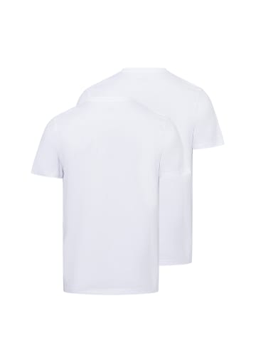 Ragman Herren T-Shirts im 2er-Pack in weiß