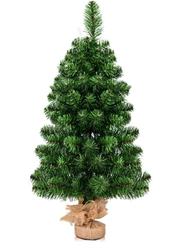COSTWAY Künstlicher Weihnachtsbaum Mini in Grün