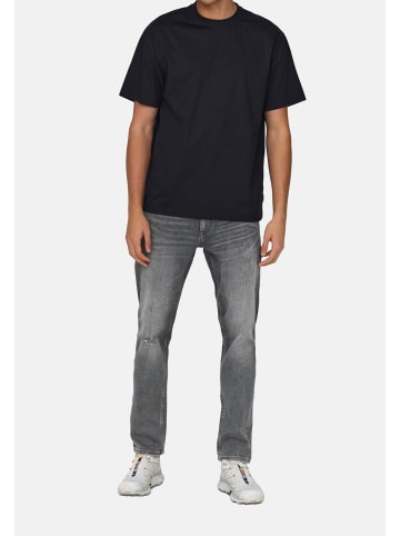ONLY & SONS T-Shirt Onsfred in Schwarz / dunkelgrau / grün