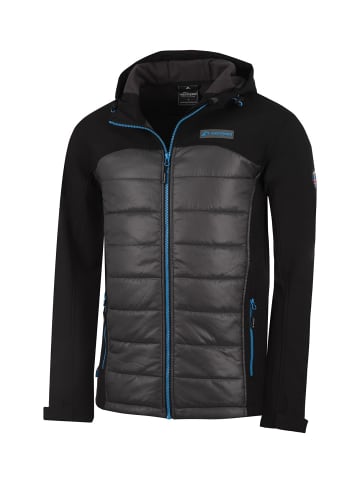 Westfjord Herren Softshell Jacke "Bardabunga" in Schwarz / Grau / Blau