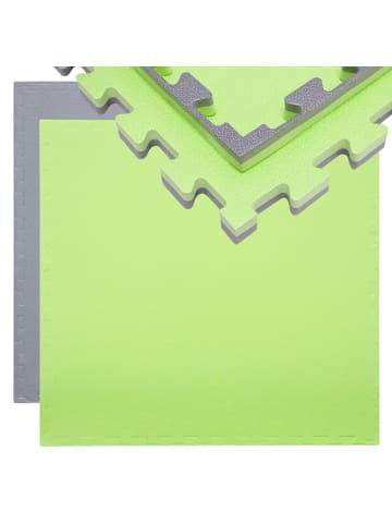 eyepower Trainingsmatte Puzzlematte Sportmatte 90x90x2cm Grau Grün grün
