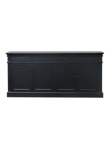 ebuy24 Sideboard Amaretta Schwarz 186 x 45 cm