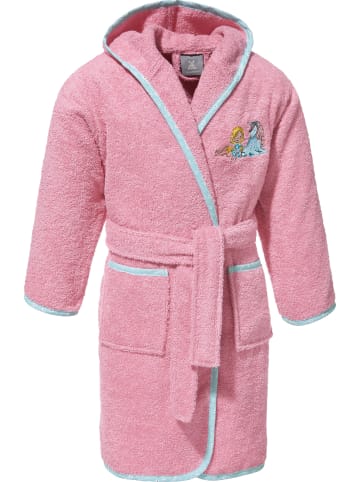 Erwin Müller Frottier Kinder-Bademantel mit Kapuze in rosa