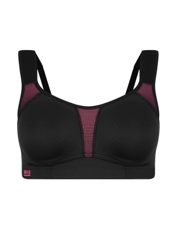 H.I.S Sport-BH in schwarz-pink