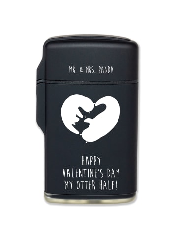 Mr. & Mrs. Panda sturmfeuerzeug Otter Valentine mit Spruch in Schwarz
