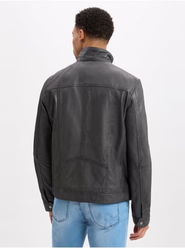 Nils Sundström Lederjacke Hardy in grau