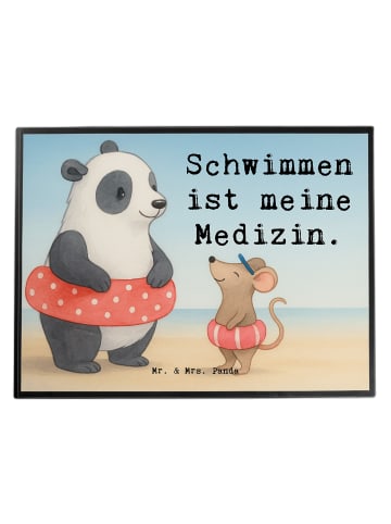 Mr. & Mrs. Panda schreibtischunterlage Otter Schwimmen Design mi... in Weiß