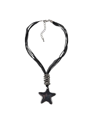 Steuer Modeschmuck Metall in Schwarz