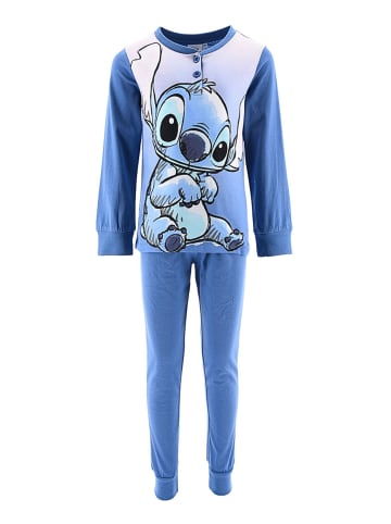 Disney Schlafanzug Disney Lilo & Stitch in Blau