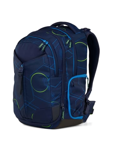 Satch Match - Schulrucksack 45 cm 2025 erw. (seismic green) in blue tech