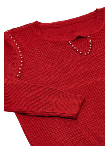 LEOMIA Strickpullover in Rot