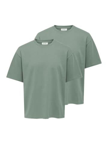 ONLY & SONS T-Shirt Caspian in Castor gray