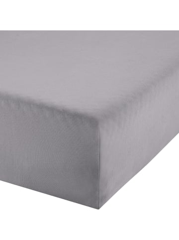 Erwin Müller Single-Jersey Bio Boxspring-Spannbettlaken Bayreuth in grau