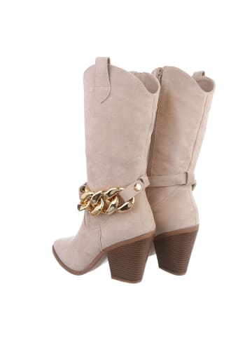 Ital-Design Stiefel in Beige