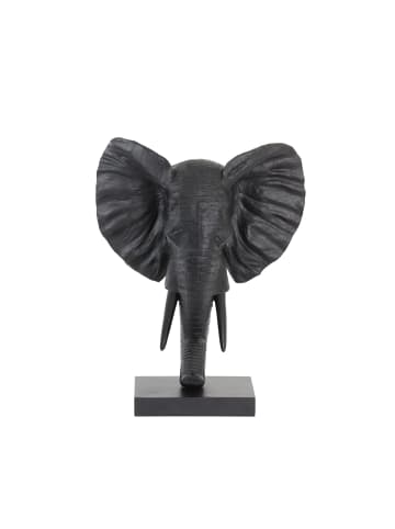Light & Living Ornament Elephant - Schwarz - 38.5x19.5x49cm