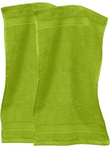 Erwin Müller Frottier Gästetuch 2er-Pack Friedrichshafen in apfelgrün