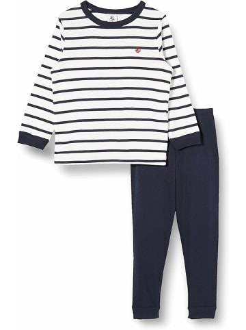 PETIT BATEAU Pyjama für Jungen in uni