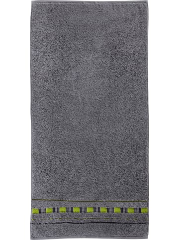 Erwin Müller Frottier Duschtuch Achern in grau/grün