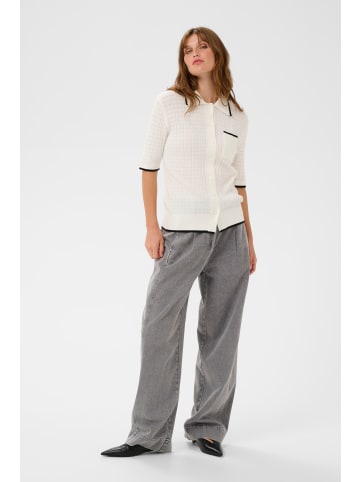 Soaked in Luxury Strickjacke SLSpina Gerade Passform in Broken White