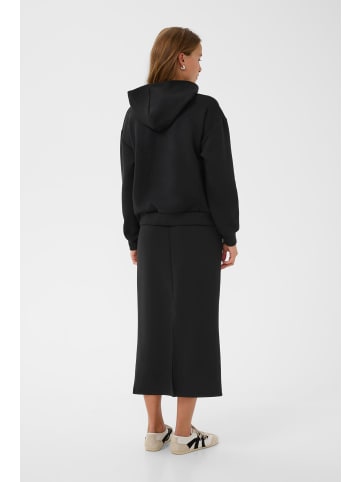 Kaffe Trackjacket-sweat KAannika Loose fit in Black Deep