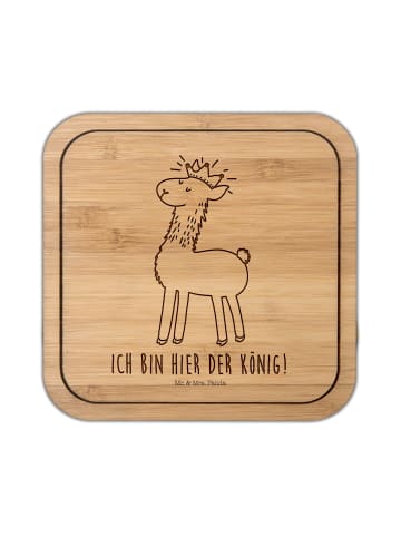 Mr. & Mrs. Panda Bierfilz Lama König mit Spruch in Transparent