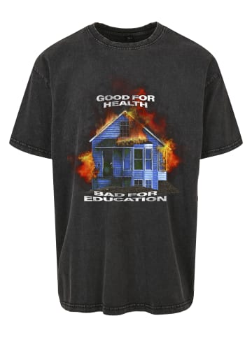 Mister Tee T-Shirt in black acid washed