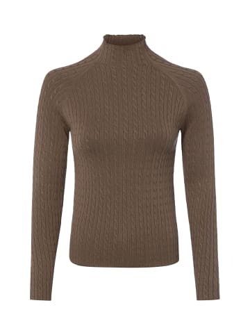 Marie Lund Strickpullover in taupe - 0001