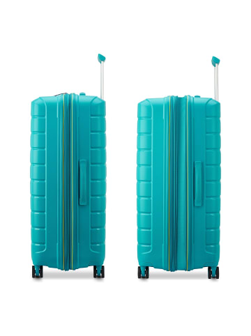 Roncato B-Flying Move 4 Rollen Trolley 78 cm mit Dehnfalte in turchese