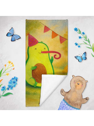 Mr. & Mrs. Panda Frottier Avocado Geburtstag Design ohne Spruch in Weiß