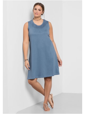 sheego Shirtkleid in blau