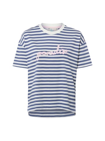 Marie Lund T-Shirt in marine weiß