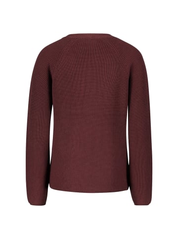 Zero  Strukturpullover mit V-Ausschnitt in Mystic Berry