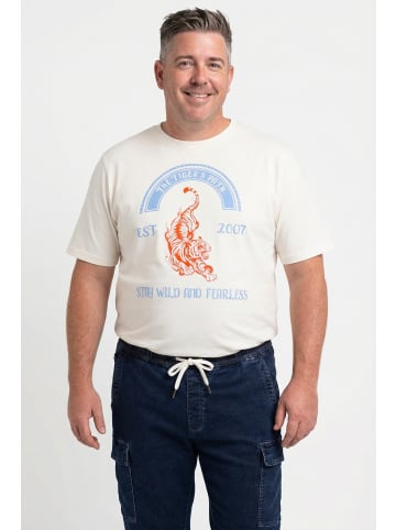 Men Plus Kurzarm T-Shirt in offwhite