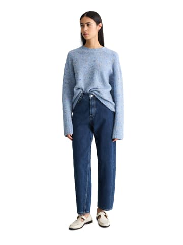Marc O'Polo DENIM Bouclé-Pullover oversize in Blue Dusk