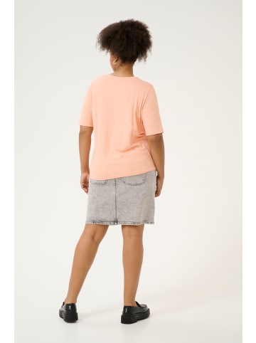 KAFFE curve T-Shirt kurzarm KCeloisa Regular fit in Peach Nectar