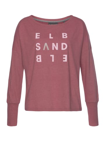 ELBSAND Longsleeve in mauve meliert
