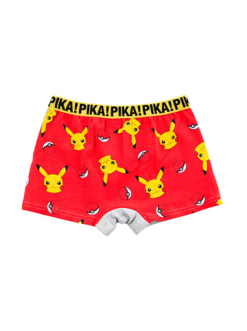 Pokémon Pikachu Jungen Boxershorts 2er Pack in Rot