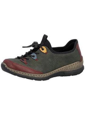 rieker Halbschuhe Damen Halbschuhe in wine/forest/royal