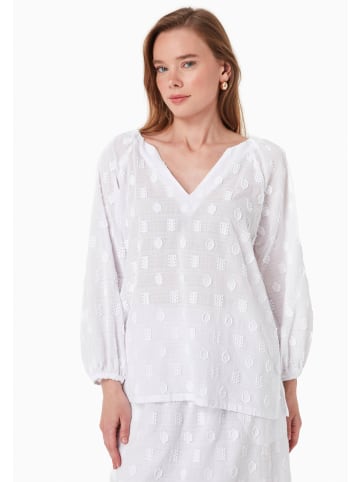 Organication Bluse "WOR19114" in Weiß