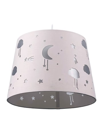 relaxdays Hängelampe "Abendhimmel" in Rosa - Ø 27 cm