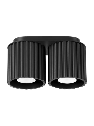 Nice Lamps Plafond ZORA 2 black H 12 cm
